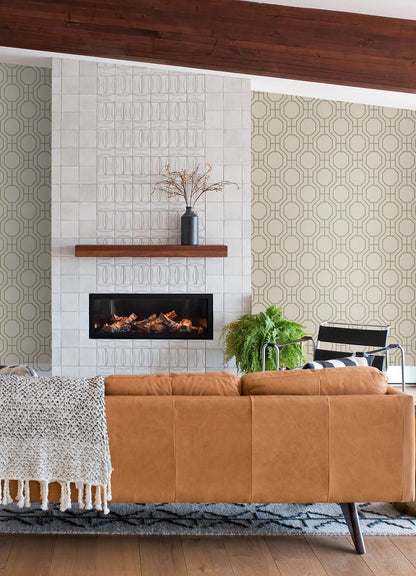 A-Street Prints Terrace Manor Wallpaper - Taupe