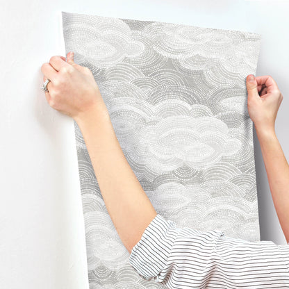 A-Street Prints Terrace Vision Wallpaper - Grey