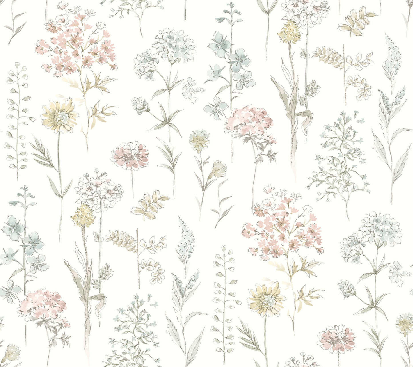 Chesapeake Wildflower Collection Wallpaper - SAMPLE