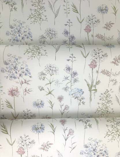 Chesapeake Wildflower Bergamot Wallpaper - Lavender