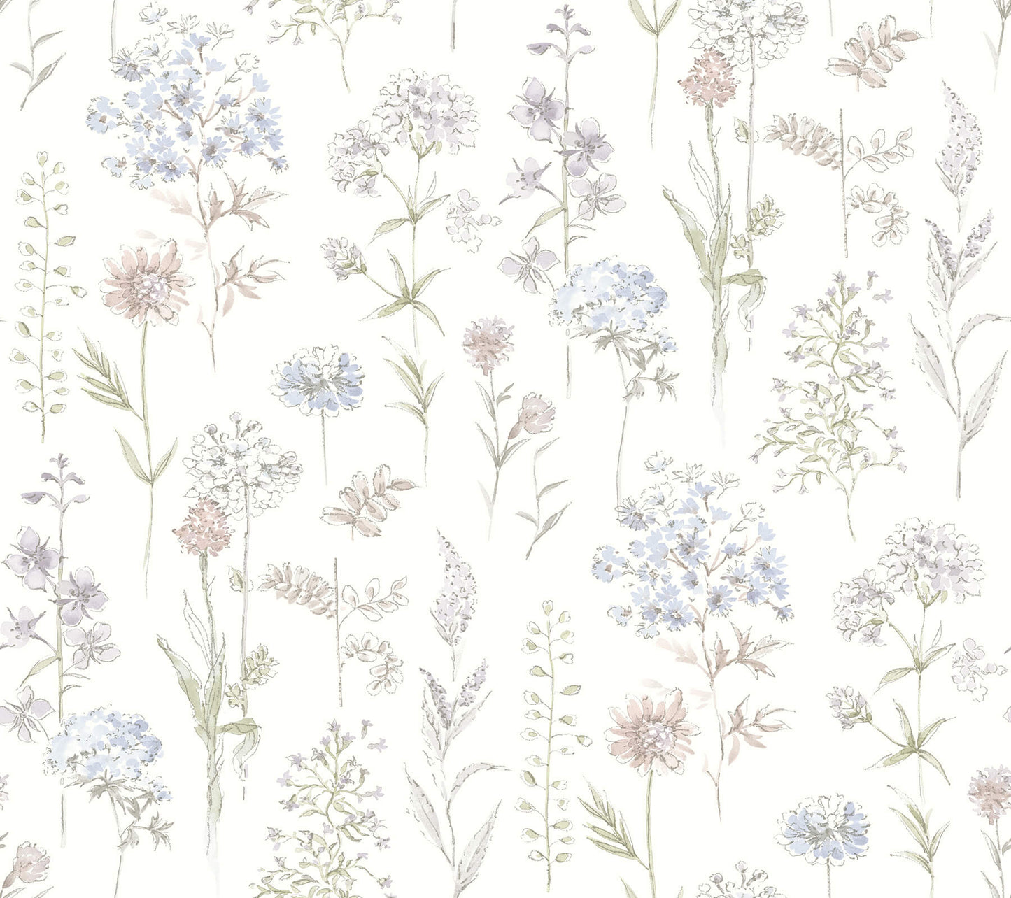 Chesapeake Wildflower Collection Wallpaper - SAMPLE