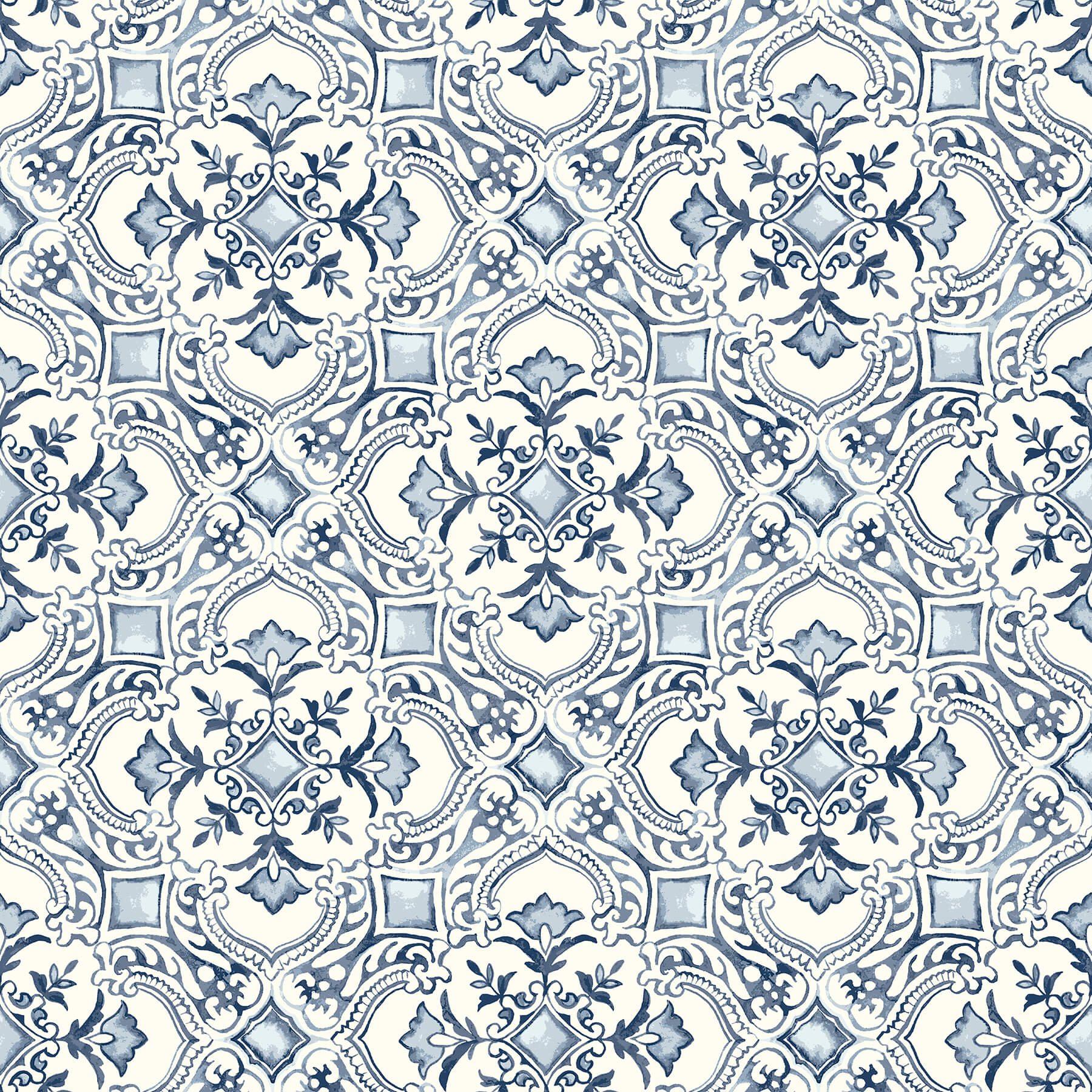 4134-72513 Chesapeake Wildflower Marjoram Floral Tile Wallpaper