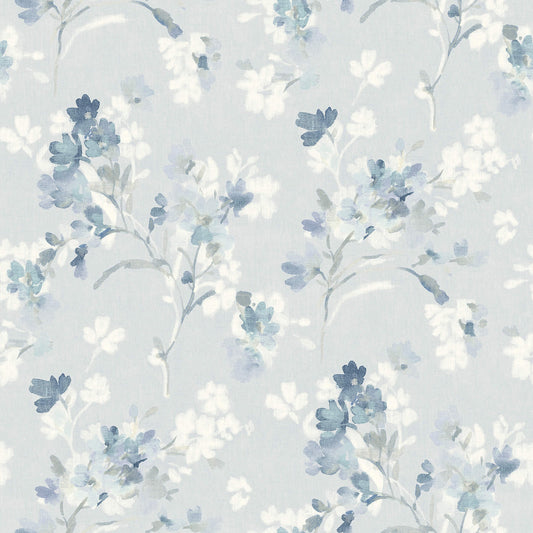 Chesapeake Wildflower Azalea Wallpaper - Light Blue