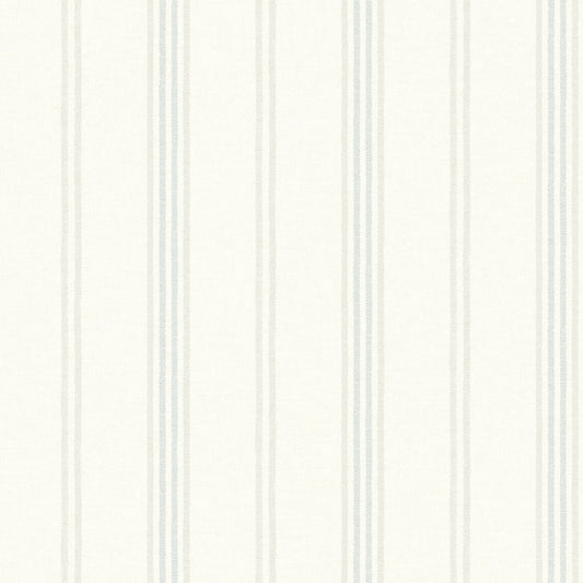 Chesapeake Wildflower Lovage Stripe Wallpaper - Aqua