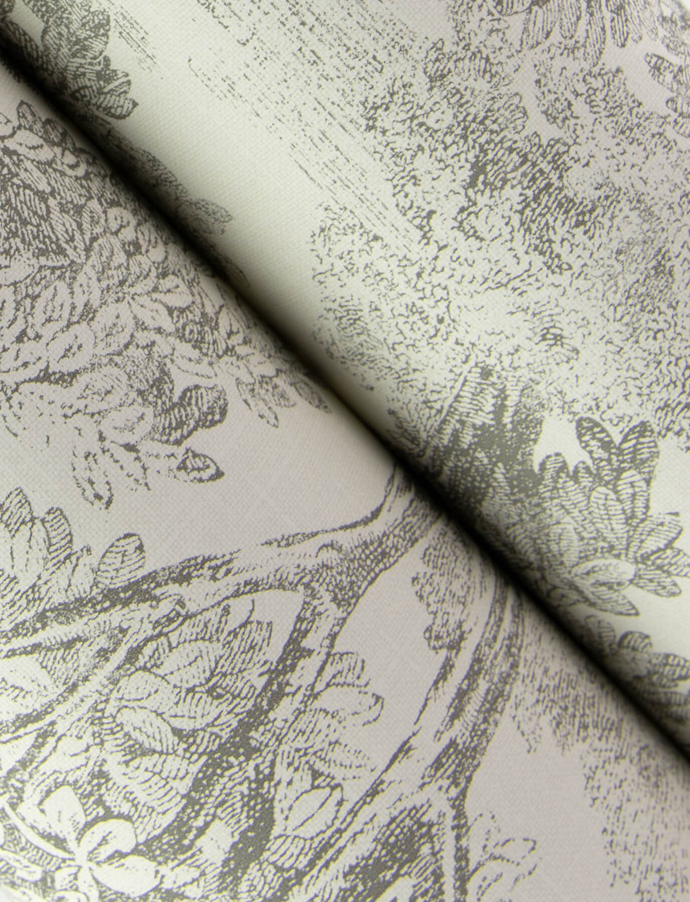 4134-72560 Chesapeake Wildflower Spinney Toile Wallpaper - Grey