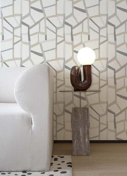 A-Street Prints Whimsy Tate Geometric Wallpaper - Grey