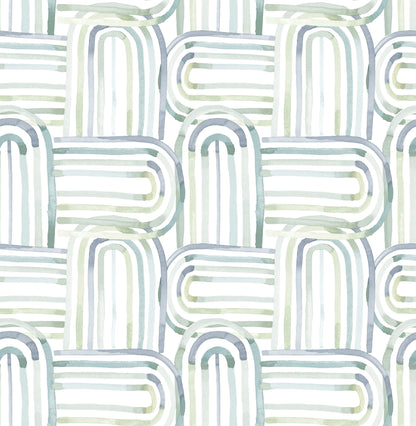 A-Street Prints Whimsy Lolly Wallpaper - Teal