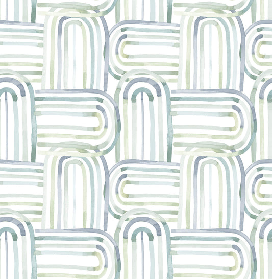 A-Street Prints Whimsy Lolly Wallpaper - Teal