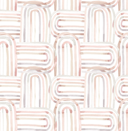 A-Street Prints Whimsy Lolly Wallpaper - Blush