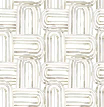 A-Street Prints Whimsy Lolly Wallpaper - Beige