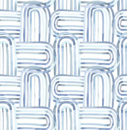 A-Street Prints Whimsy Lolly Wallpaper - Blue