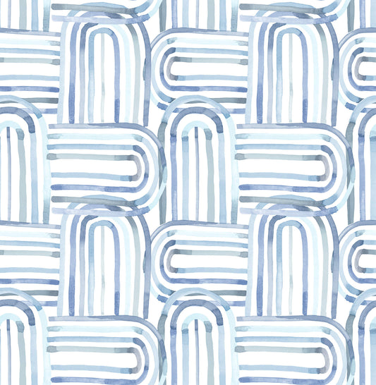 A-Street Prints Whimsy Lolly Wallpaper - Blue