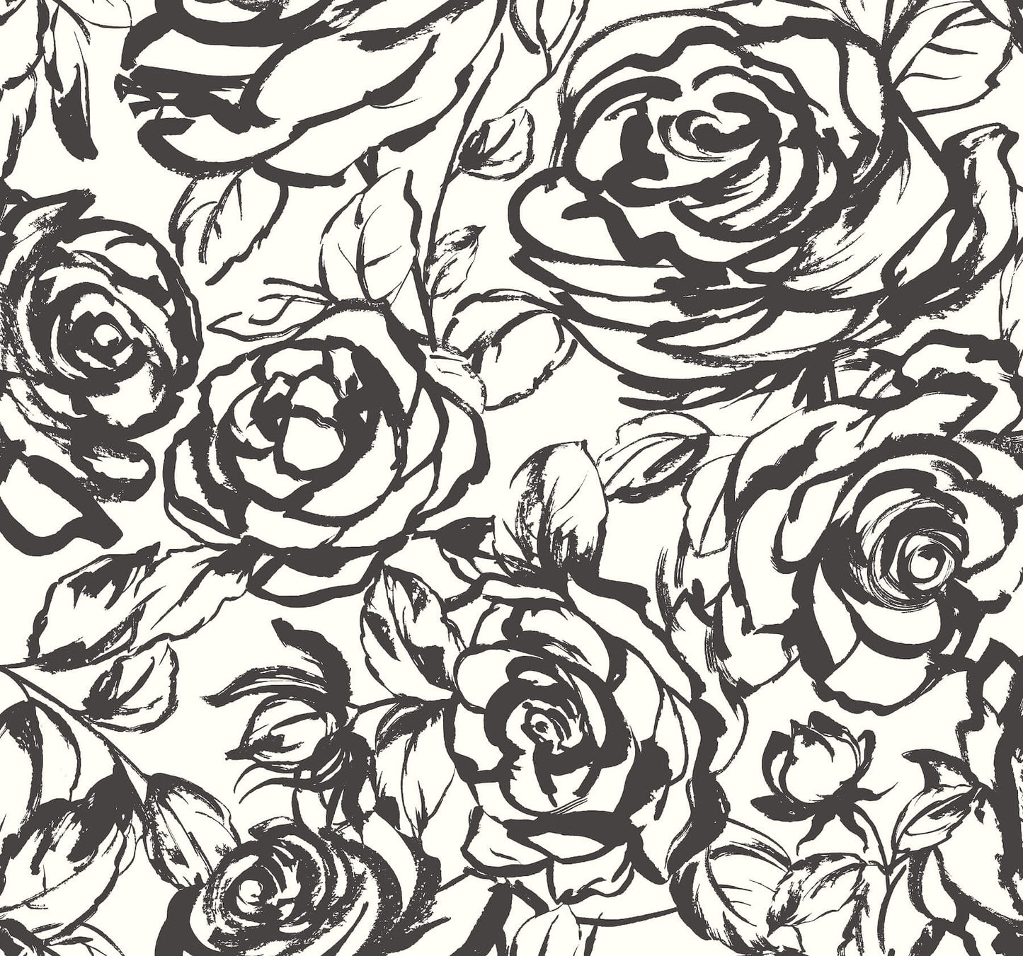 A-Street Prints Whimsy Nelda Wallpaper - Black