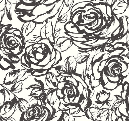 A-Street Prints Whimsy Nelda Wallpaper - Black