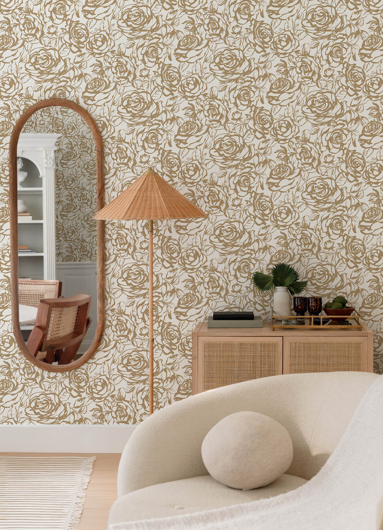 A-Street Prints Whimsy Nelda Wallpaper - Gold