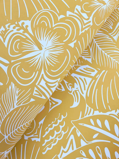 A-Street Prints Whimsy Idalia Flamingo Wallpaper - Yellow