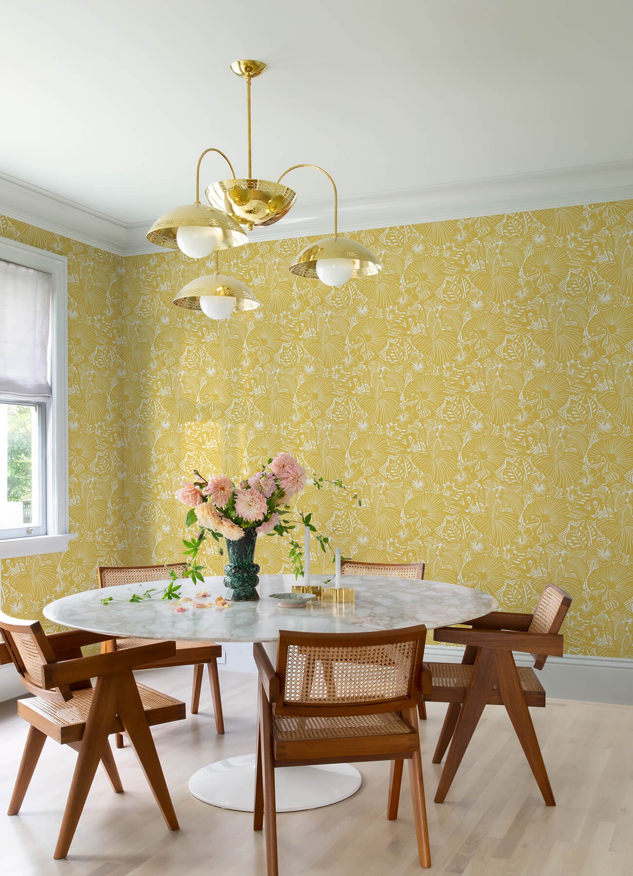 A-Street Prints Whimsy Idalia Flamingo Wallpaper - Yellow