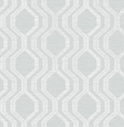 A-Street Prints Solace Burton Ogee Wallpaper - Pewter