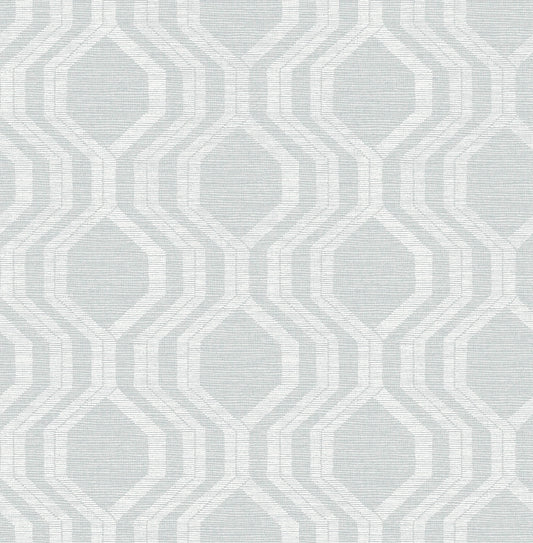 A-Street Prints Solace Burton Ogee Wallpaper - Pewter