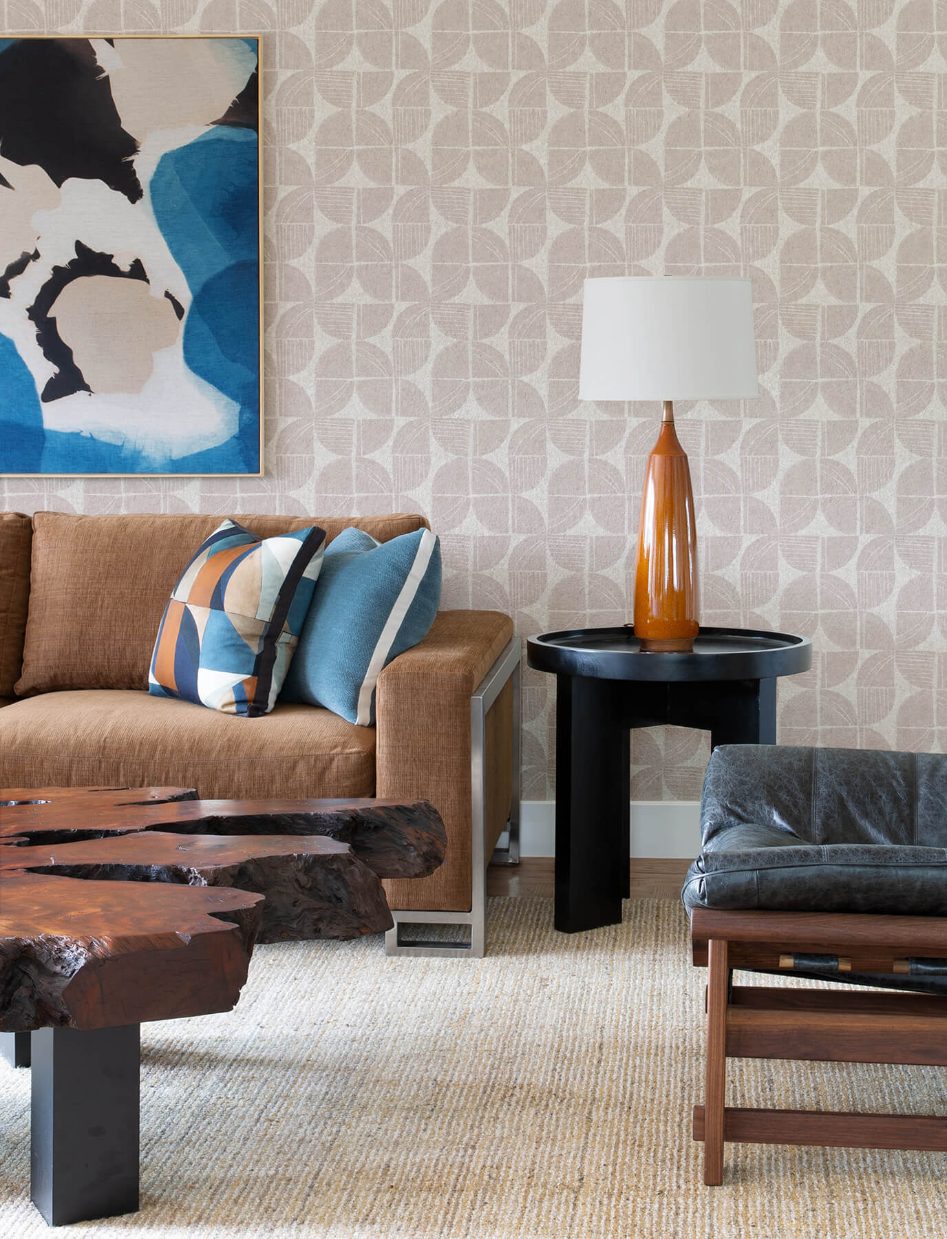 4141-27111 A-Street Prints Solace Baxter Mosaic Wallpaper - Bone