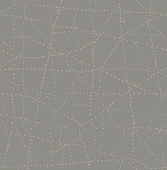 A-Street Prints Solace Alcott Dotted Wallpaper - Charcoal