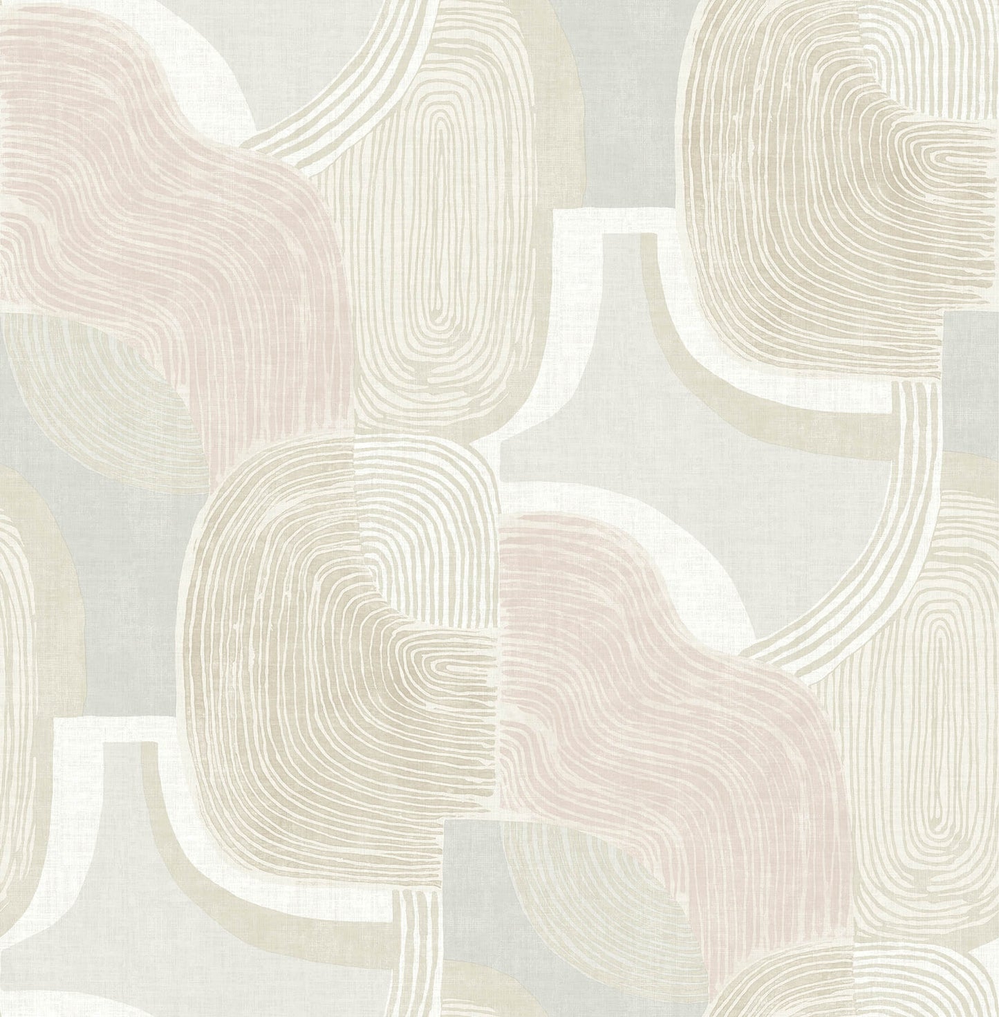 A-Street Prints Solace Hollace Wallpaper - Mauve