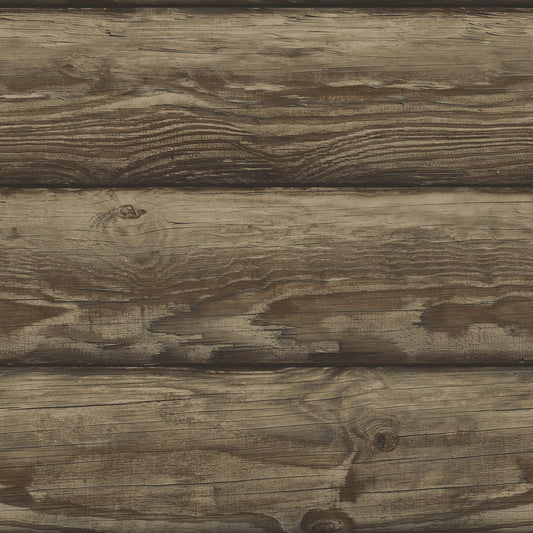 Chesapeake Yellowstone Bunkhouse Wallpaper - Mahogany