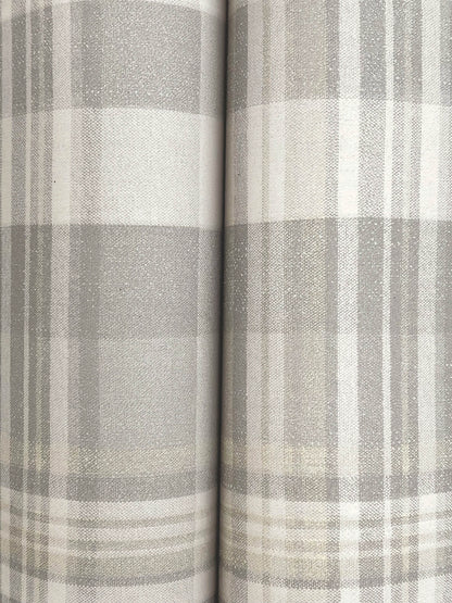 Chesapeake Yellowstone Dutton Plaid Wallpaper - Grey