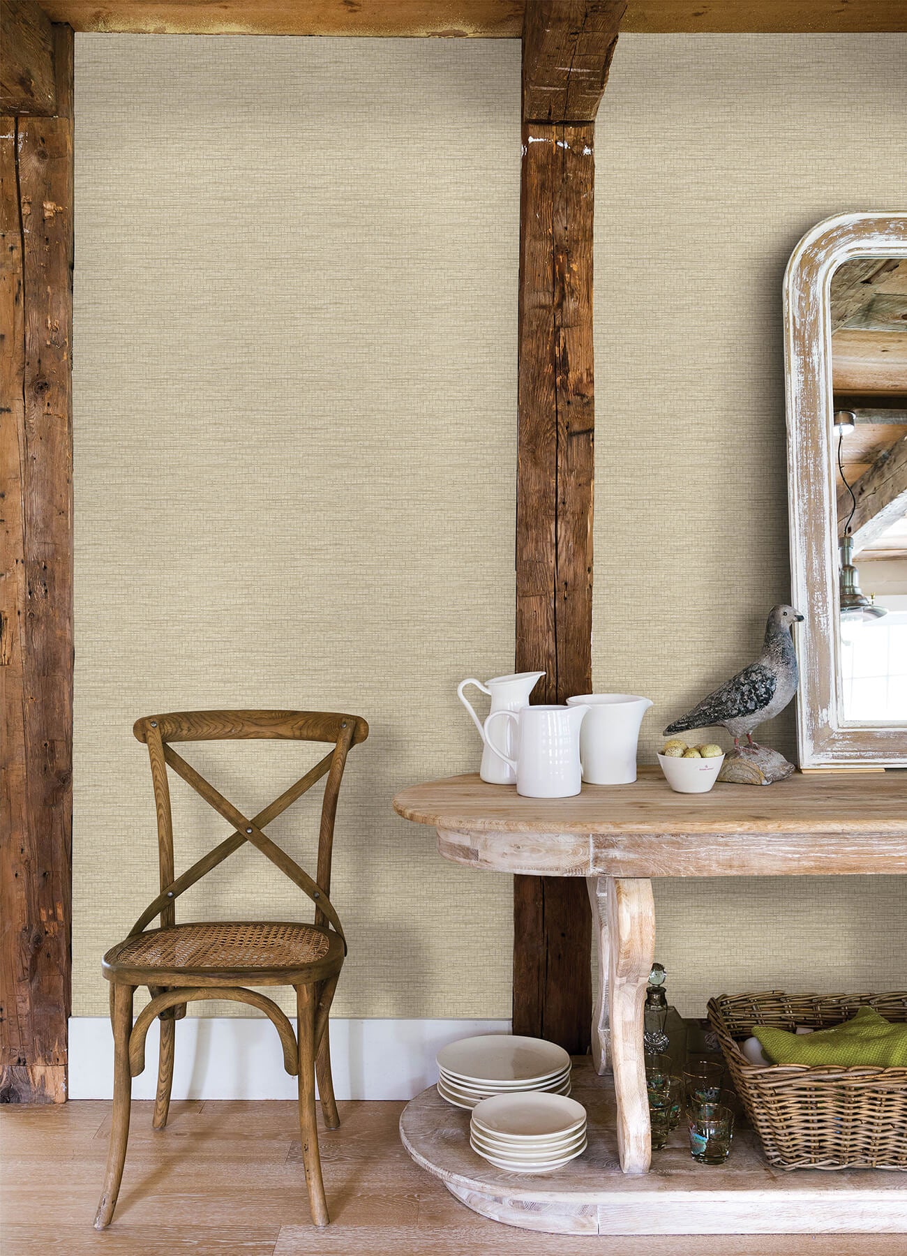 Chesapeake Yellowstone Plaited Grass Wallpaper - Wheat