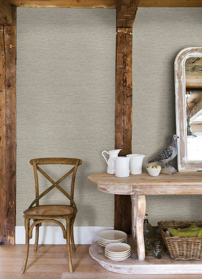 Chesapeake Yellowstone Plaited Grass Wallpaper - Grey