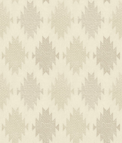 Chesapeake Yellowstone Stitched Heirloom Wallpaper - Khaki