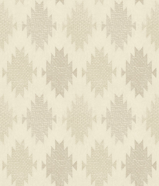 Chesapeake Yellowstone Stitched Heirloom Wallpaper - Khaki