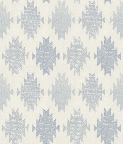 Chesapeake Yellowstone Stitched Heirloom Wallpaper - Indigo