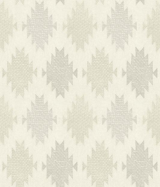 Chesapeake Yellowstone Stitched Heirloom Wallpaper - Moss