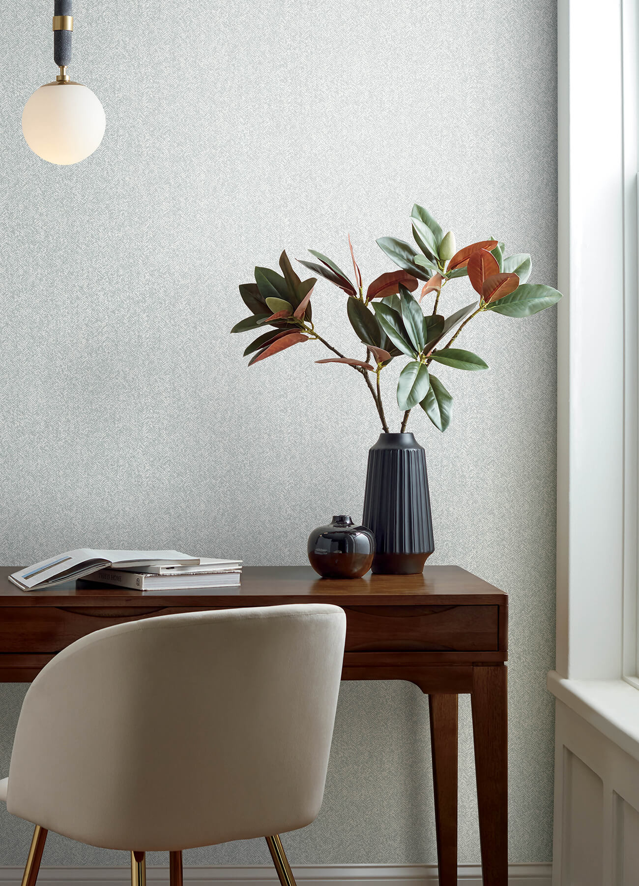 Plain Grey Fabric, Wallpaper and Home Decor
