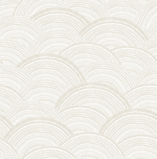 A-Street Prints Harmony Encircle Wallpaper - Dove