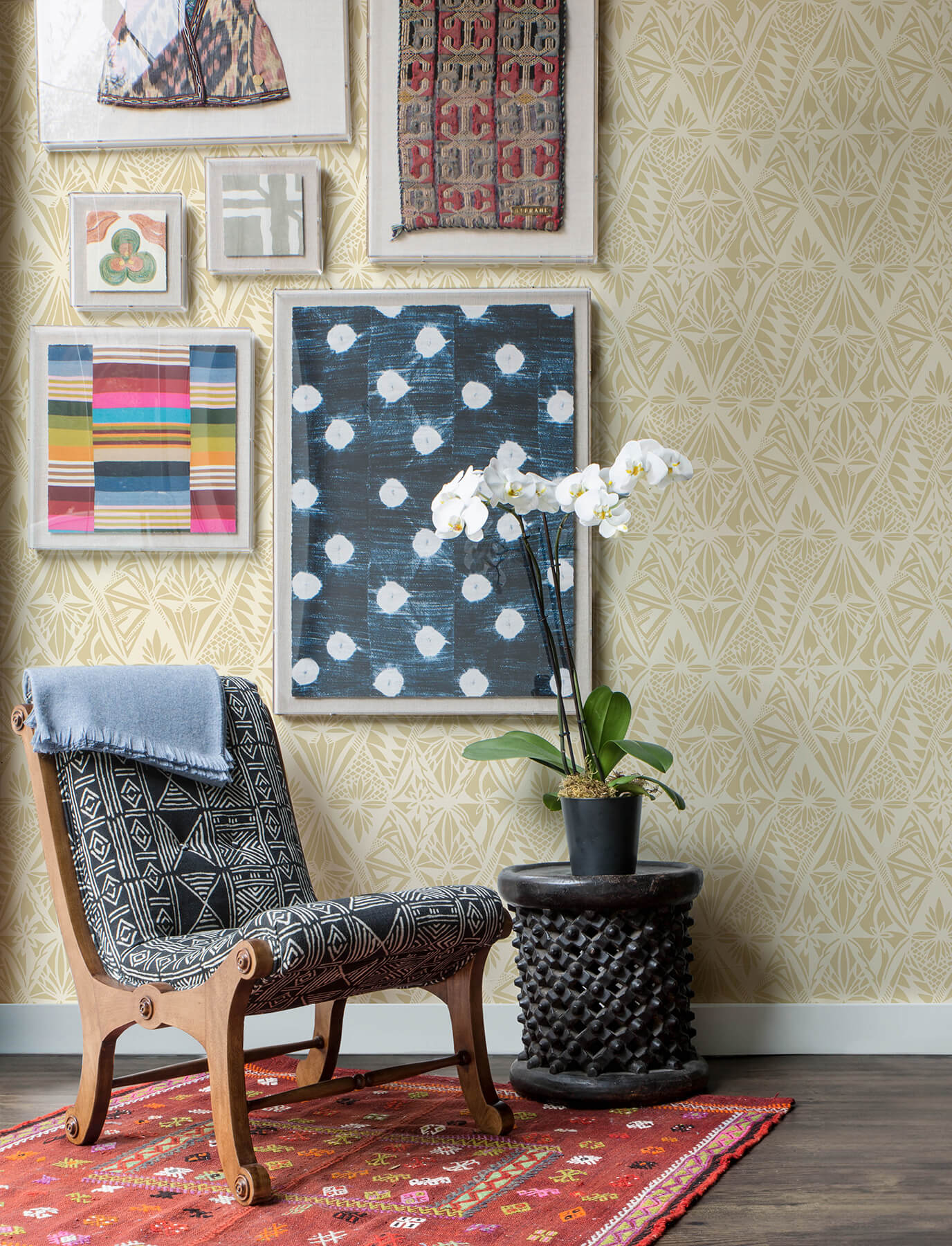 A-Street Prints Harmony Urbane Wallpaper - Yellow