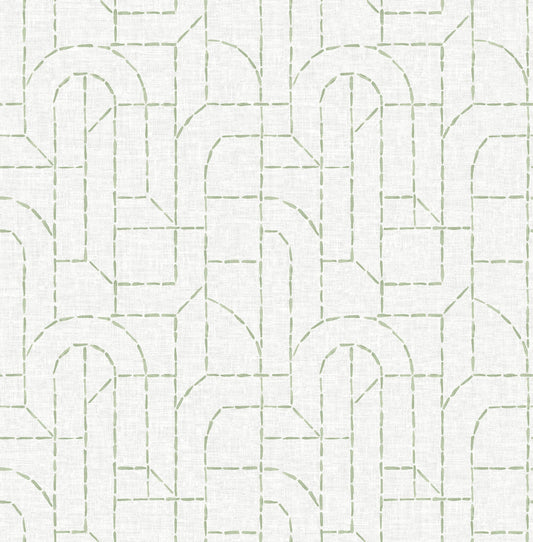 A-Street Prints Harmony Integrity Wallpaper - Light Green