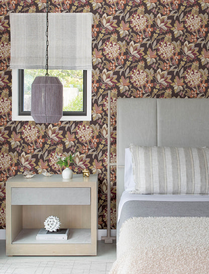 A-Street Prints Harmony Valdivian Wallpaper - Honey