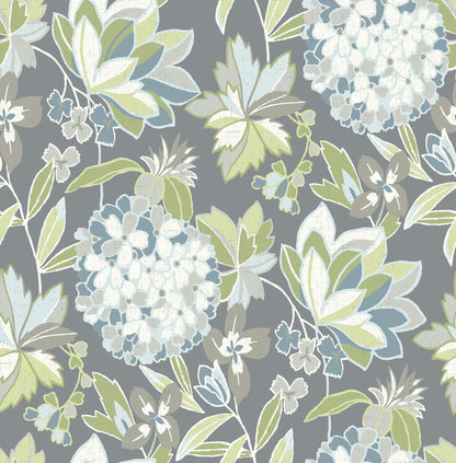 A-Street Prints Harmony Valdivian Wallpaper - Aqua