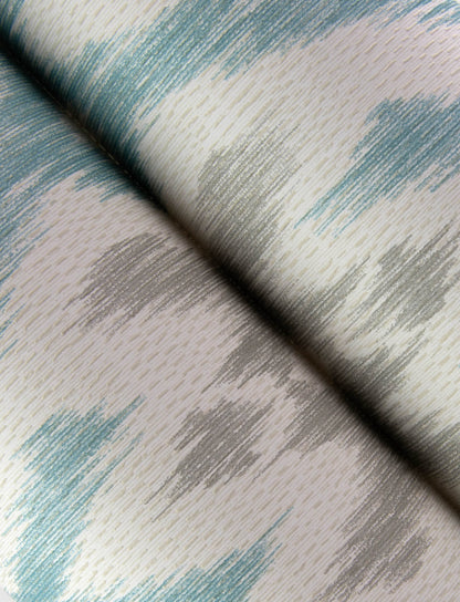 A-Street Prints Harmony Solola Ikat Wallpaper - Aqua