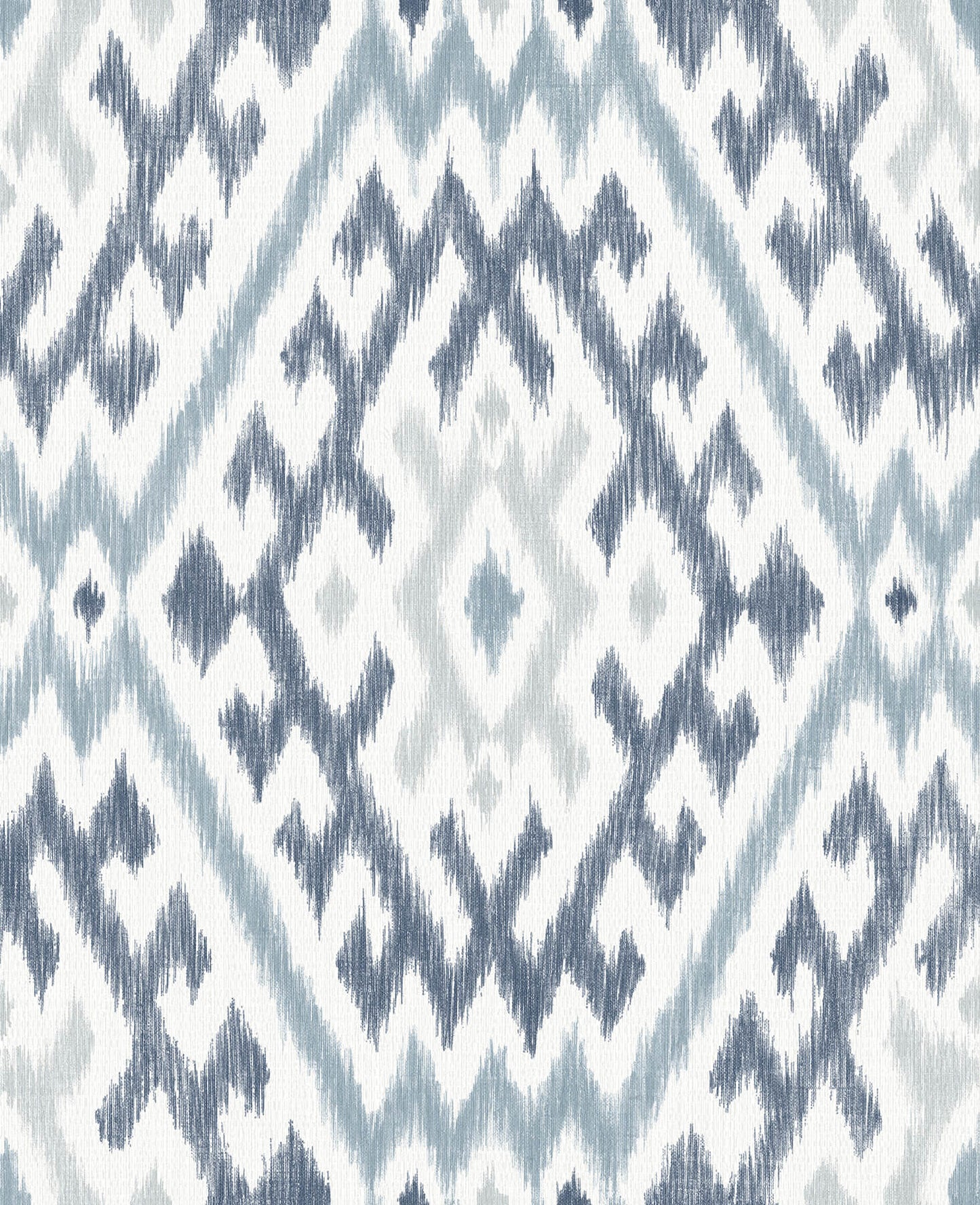 A-Street Prints Harmony Solola Ikat Wallpaper - Blue