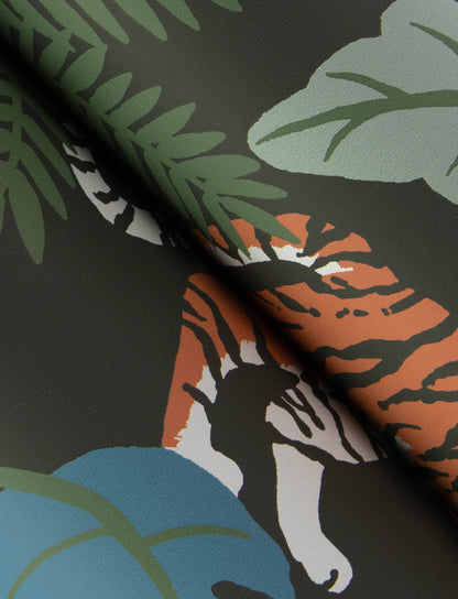 A-Street Prints Harmony Caspian Jungle Wallpaper - Grey