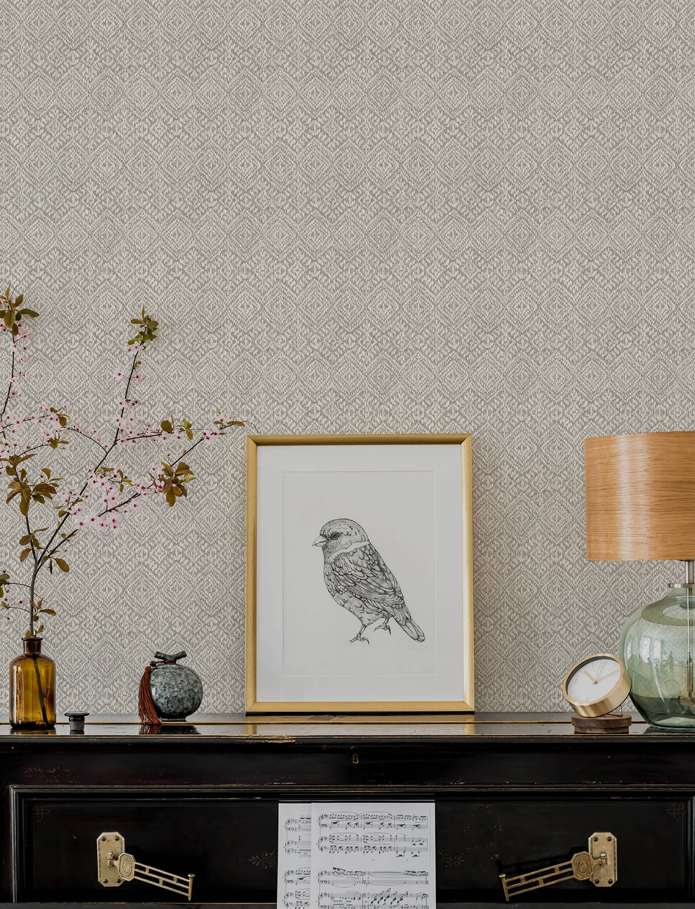 A-Street Prints Harmony Gallivant Wallpaper - Grey