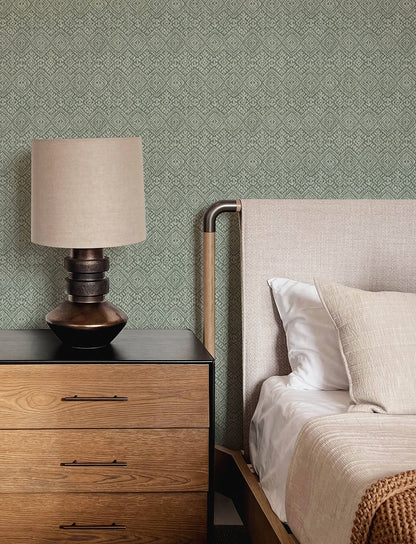 A-Street Prints Harmony Gallivant Wallpaper - Green