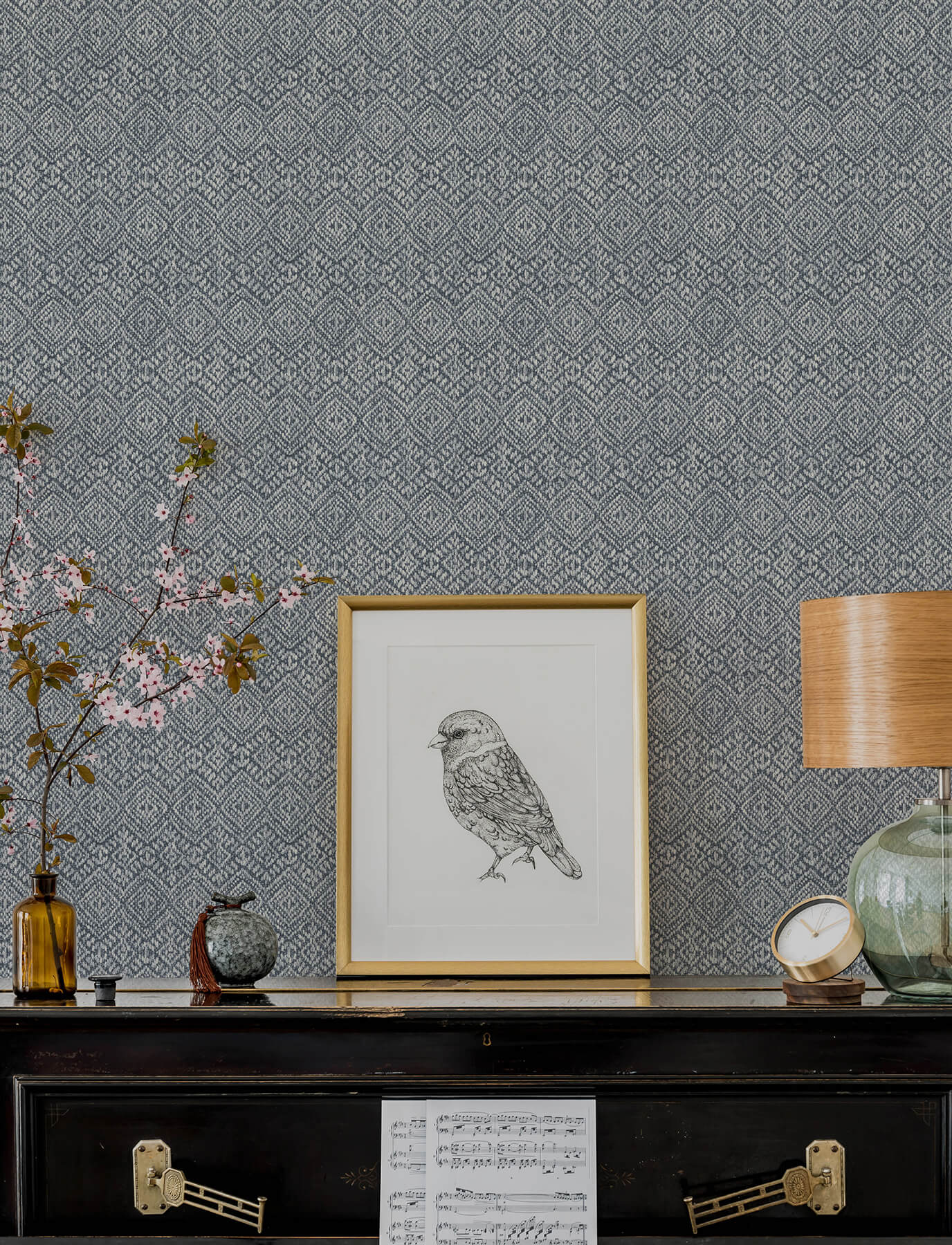 A-Street Prints Harmony Gallivant Wallpaper - Indigo