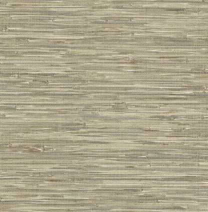 A-Street Prints Harmony Exhale Faux Grasscloth Wallpaper - Olive