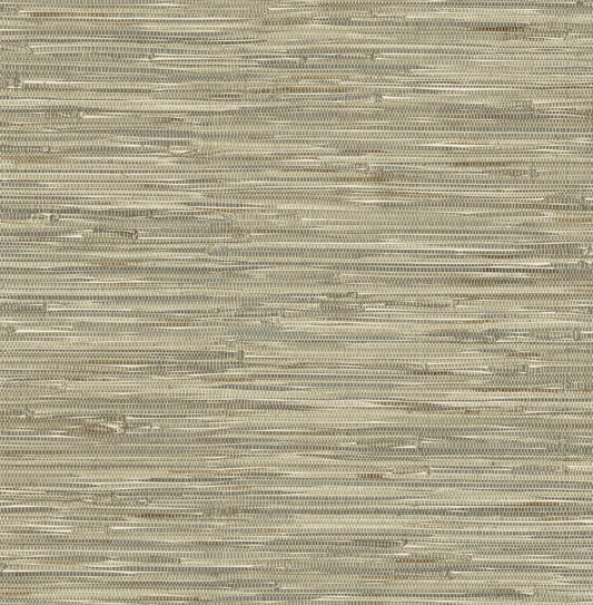 A-Street Prints Harmony Exhale Faux Grasscloth Wallpaper - Olive
