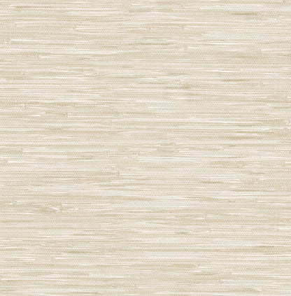 A-Street Prints Haberdashery Exhale Faux Grasscloth Wallpaper - Dove