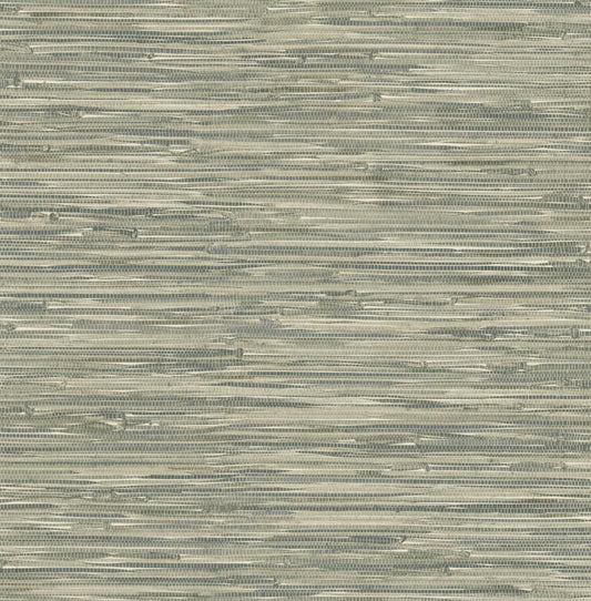 A-Street Prints Haberdashery Exhale Faux Grasscloth Wallpaper - Moss